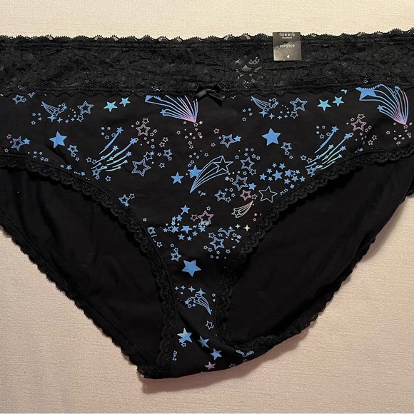 torrid Other - Torrid Black Celestial Lace Panty Hipsters